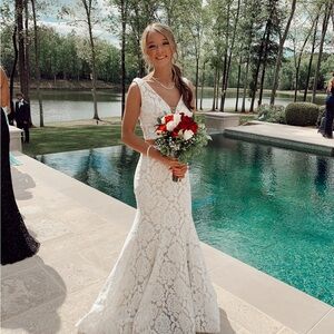 2 piece white Prom/Formal dress